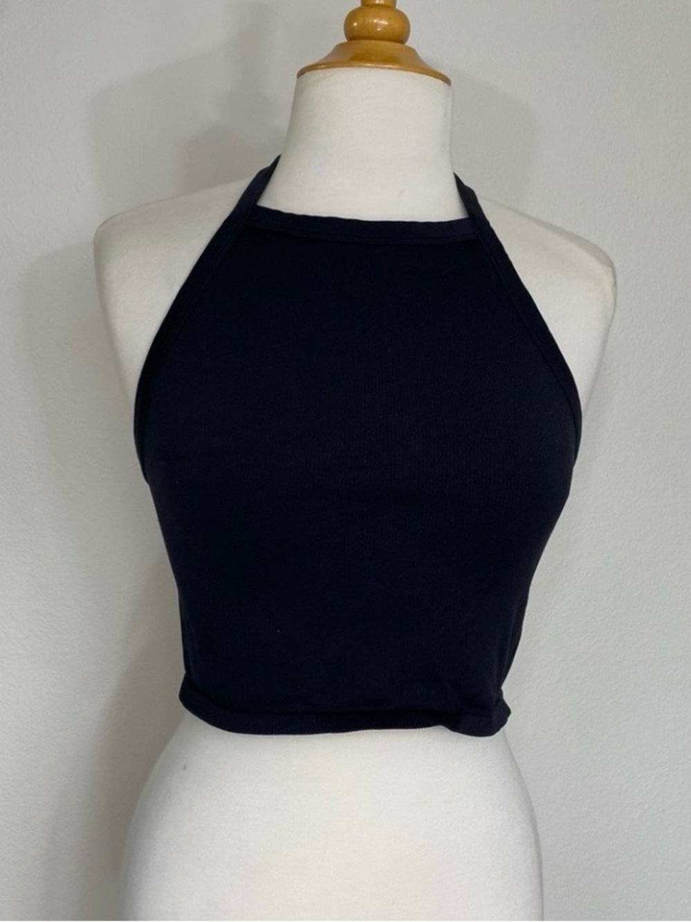 3/$25 Wild Fable Juniors Black Ribbed Racerback Crop Stretch Tank Top XL Casual